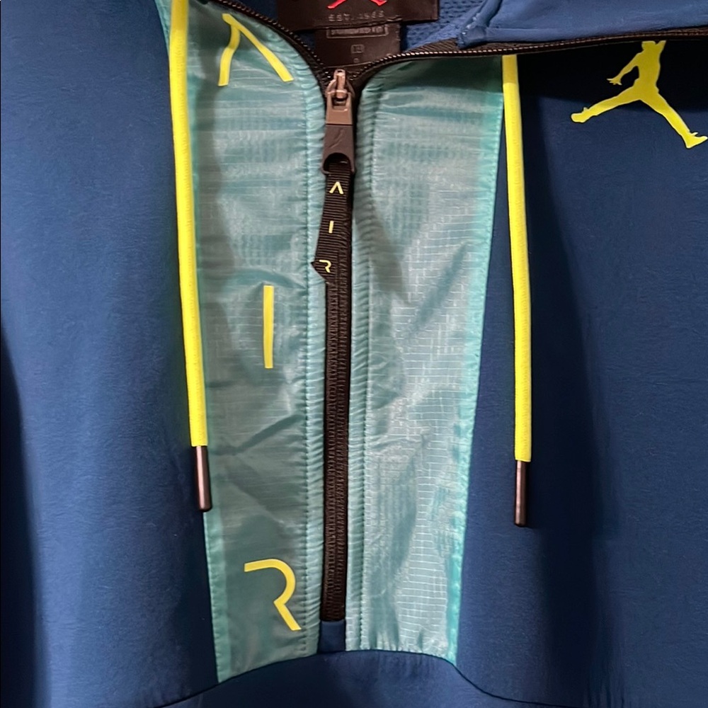 AIR JORDAN anti- gravity aqua fleece hoodie size large - Picture 3 of 5